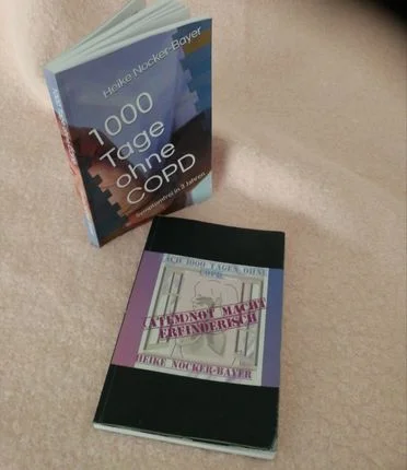Bücher '1000 Tage ohne COPD' und 'Atemnot macht erfinderisch'